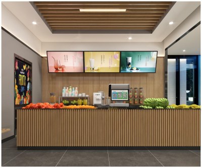 现代水果店3D模型下载